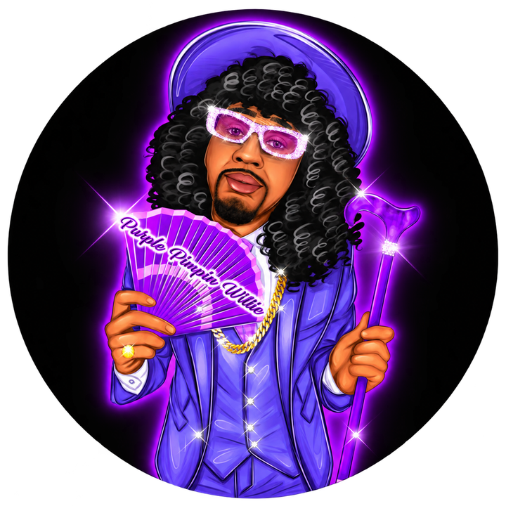 Purple Pimpin Willie, a creator LouieCannoy has worked with
